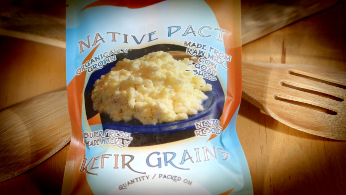 Native Pact Kefir Grains printed package.